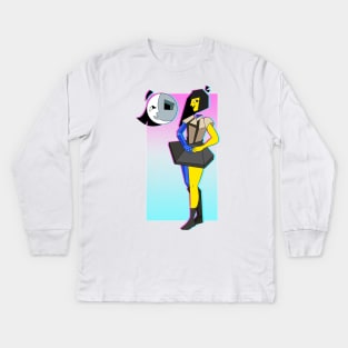 Ena and Moony! Kids Long Sleeve T-Shirt